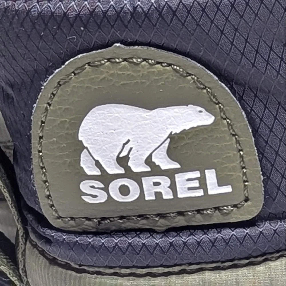 Sorel Whitney Short Lace 6.5 Olive Green Waterproof Boots Buffalo Plaid Gorpcore